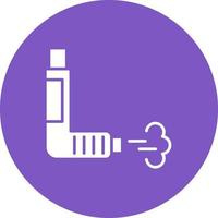 Inhaler Glyph Circle Icon vector