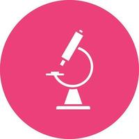 Microscope Glyph Circle Icon vector