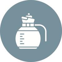 Coffee Jar Glyph Circle Icon vector