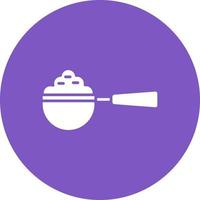 Measuring Spoons Glyph Circle Icon vector