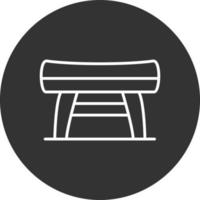 Bench Creative Icon Design vector