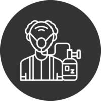 Oxygen Mask Creative Icon Design vector
