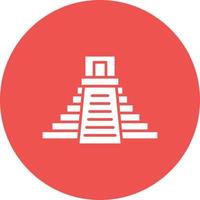 Mesoamerican Glyph Circle Icon vector