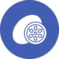 Kiwi Glyph Circle Icon vector