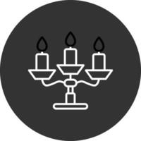 diseño de icono creativo de candelabros vector