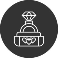 Wedding Ring Creative Icon Design vector