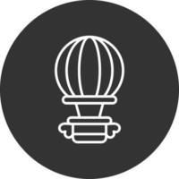 Hot Air Balloon Creative Icon Design vector