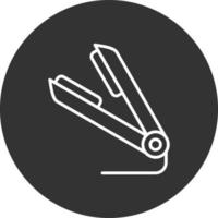 Hair Straightener Creative Icon Design vector