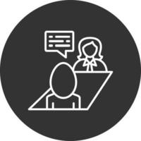 Job Interview Icon Design Creative Icon Design vector
