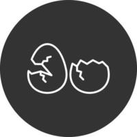 diseño de icono creativo de huevos rotos vector
