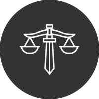 diseño de icono creativo de justicia vector