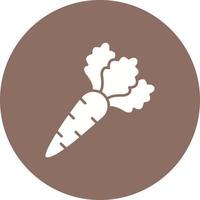Carrot Glyph Circle Icon vector