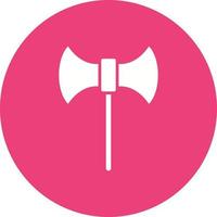 Labrys Glyph Circle Icon vector