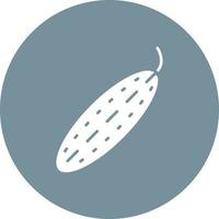 Cucumber Glyph Circle Icon vector