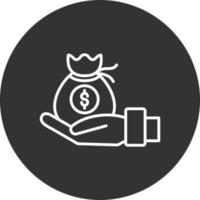 Money Bag Creative Icon Design vector