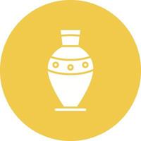 Amphora Glyph Circle Icon vector