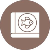 Fishing Lessons Glyph Circle Icon vector