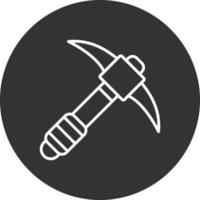 Pickaxe Creative Icon Design vector