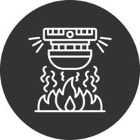 diseño de icono creativo de alarma de incendio vector