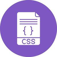 CSS Glyph Circle Icon vector