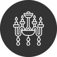 Chandelier Creative Icon Design vector