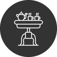 diseño de icono creativo de mesa de café vector