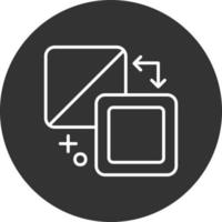 Fill And Stroke Creative Icon Design vector