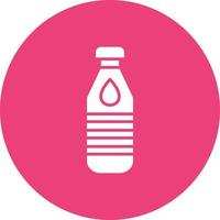 Bottle Glyph Circle Icon vector