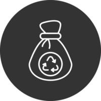 Waste Bag Creative Icon Design vector