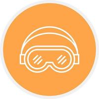 Ski Goggles Creative Icon Design vector