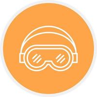 Ski Goggles Creative Icon Design vector