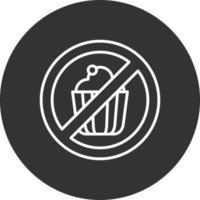 No Sweets Creative Icon Design vector