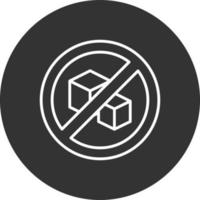 No Sugar Creative Icon Design vector