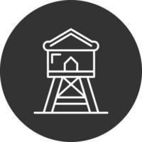 diseño de icono creativo de torre de vigilancia vector