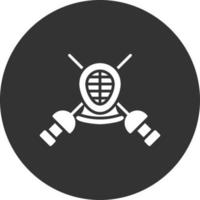 Fencing Creative Icon Design vector