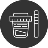 Urine Test Creative Icon Design vector