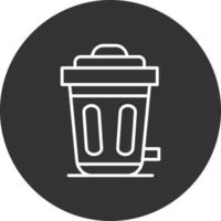 Trash Bin Creative Icon Design vector