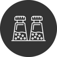 Salt And Pepper Creative Icon Design vector