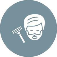 Shaving Glyph Circle Icon vector