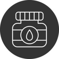 Ink Bottle Creative Icon Design vector