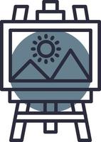 Canvas Creative Icon Design vector