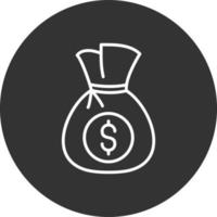 Money Bag Creative Icon Design vector