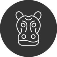 Hippopotamus Creative Icon Design vector