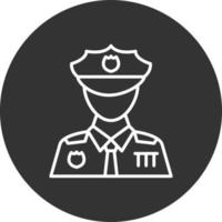 diseño de icono creativo de hombre policía vector