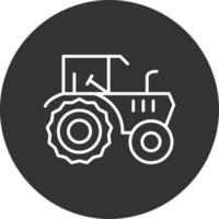 Tractor Creative Icon Design vector