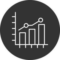 Growth Chart Creative Icon Design vector