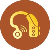 Hearing Aid Creative Icon Design vector