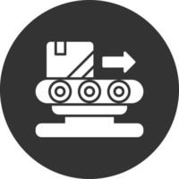 Conveyor Belt Creative Icon Design vector