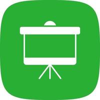 Projector Screen Creative Icon Design vector
