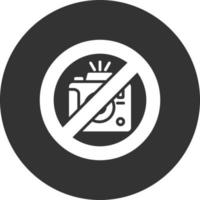 No Camera Creative Icon Design vector